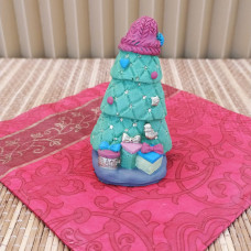 Силиконовая форма №1040 "Ёлка в шапке" РАСПР