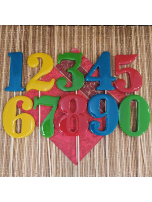 Силиконовая форма №375 "Цифры-зеркало" 8 см
