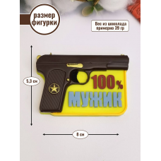 Силиконовая форма №1912 «100% МУЖИК»