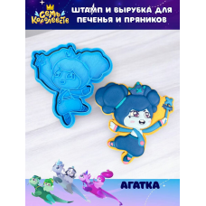 Штамп вырубка K3DP/ Семь королевств - Принцесса Агатка