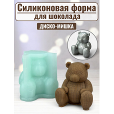Силиконовая форма №2472 "Диско-мишка"
