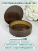 Коробка подарочная круглая ЛХДФ (венге) диаметр 21,5см