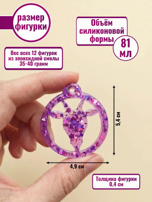 Силиконовая форма №2544 "Знаки зодиака" Силиконовая форма №2544 "Знаки зодиака"