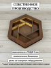 Коробка подарочная - фигурная менажница ЛХДФ (венге)