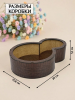 Коробка подарочная с крышкой 8ка ЛХДФ (венге) 20см