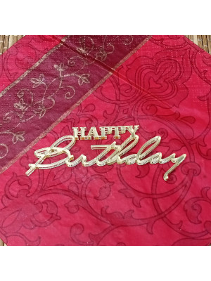 Топпер №45 "Happy Birthday" мини, акрил