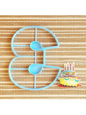 Вырубка цифра "3" из набора №3