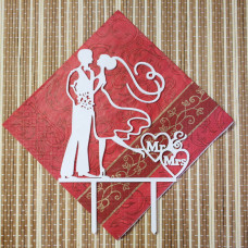 Топпер в торт "MR&MRs" №2 Топпер в торт "MR&MRs" №2